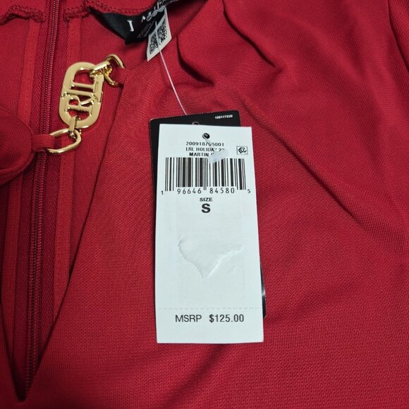 Lauren Ralph Lauren Women's Blouse Size S Logo Trim Jersey Red Long Sleeve (42) - Picture 10 of 10